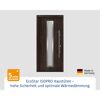 Alu-Stahlhaustür 'ISOPRO IP 700S' Night Oak rechts 110 x 210 cm