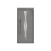 Alu-Stahlhaustür 'ISOPRO IP 770S' graualuminium links 110 x 210 cm