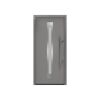 Alu-Stahlhaustür 'ISOPRO IP 770S' graualuminium rechts 110 x 210 cm