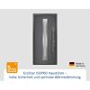 Alu-Stahlhaustür 'ISOPRO IP 770S' anthrazit metallic rechts 110 x 210 cm