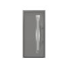 Alu-Stahlhaustür 'ISOPRO IP 780S' graualuminium rechts 110 x 210 cm