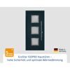 Alu-Stahlhaustür 'ISOPRO IP 810S' anthrazitgrau rechts 110 x 210 cm