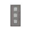 Alu-Stahlhaustür 'ISOPRO IP 810S' graualuminium rechts 110 x 210 cm