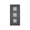 Alu-Stahlhaustür 'ISOPRO IP 810S' anthrazit metallic rechts 110 x 210 cm
