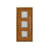 Alu-Stahlhaustür 'ISOPRO IP 810S' Golden Oak rechts 110 x 210 cm