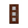 Alu-Stahlhaustür 'ISOPRO IP 810S' eichefarben dunkel rechts 110 x 210 cm