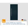 Alu-Stahlhaustür 'ISOPRO Secur IPS 010' anthrazitgrau links 110 x 210 cm