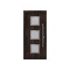 Alu-Stahlhaustür 'ISOPRO IPS 010' Night Oak rechts 110 x 210 cm
