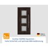 Alu-Stahlhaustür 'ISOPRO IPS 010' Night Oak rechts 110 x 210 cm