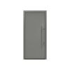Alu-Stahlhaustür 'ISOPRO Secur IPS 010' graualuminium rechts 110 x 210 cm