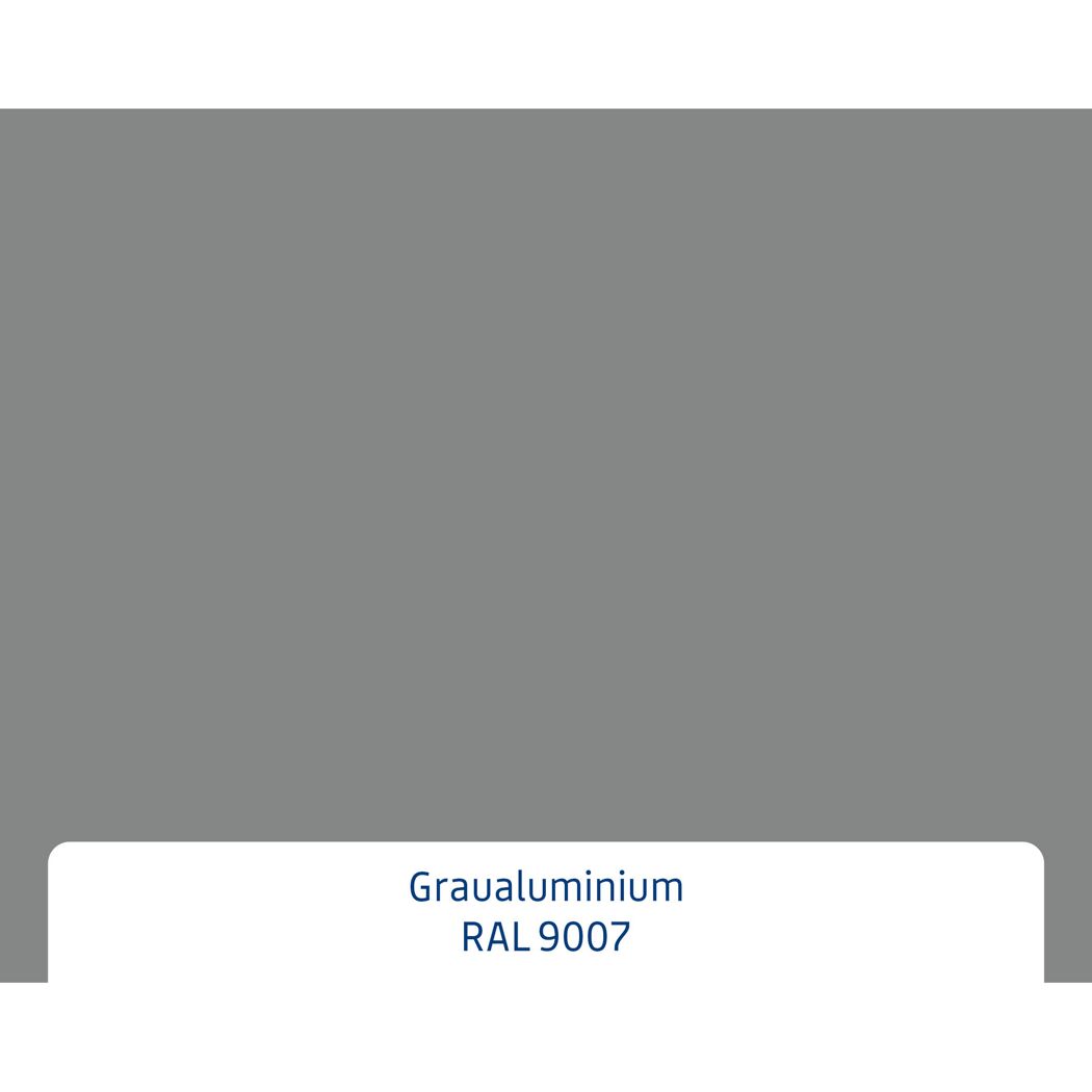 Alu-Stahlhaustür 'ISOPRO Secur IPS 010' graualuminium rechts 110 x 210 cm