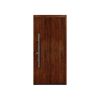 Alu-Stahlhaustür 'ISOPRO Secur IPS 010' eichefarben dunkel links 110 x 210 cm