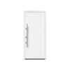 Alu-Stahlhaustür 'ISOPRO Secur IPS 015' verkehrsweiß links 110 x 210 cm