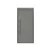 Alu-Stahlhaustür 'ISOPRO Secur IPS 015' graualuminium links 110 x 210 cm