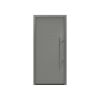 Alu-Stahlhaustür 'ISOPRO Secur IPS 015' graualuminium rechts 110 x 210 cm
