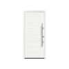 Alu-Stahlhaustür 'ISOPRO Secur IPS 015' verkehrsweiß rechts 110 x 210 cm