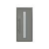 Alu-Stahlhaustür 'ISOPRO Secur IPS 020S' graualuminium links 110 x 210 cm