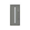 Alu-Stahlhaustür 'ISOPRO Secur IPS 020S' graualuminium rechts 110 x 210 cm