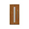 Alu-Stahlhaustür 'ISOPRO Secur IPS 020S' Golden Oak rechts 110 x 210 cm