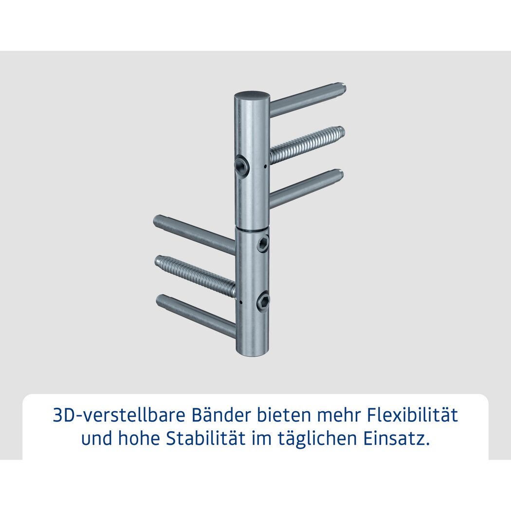 Alu-Stahlhaustür 'ISOPRO Secur IPS 020S' eichefarben dunkel links 110 x 210 cm