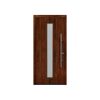 Alu-Stahlhaustür 'ISOPRO Secur IPS 020S' eichefarben dunkel rechts 110 x 210 cm