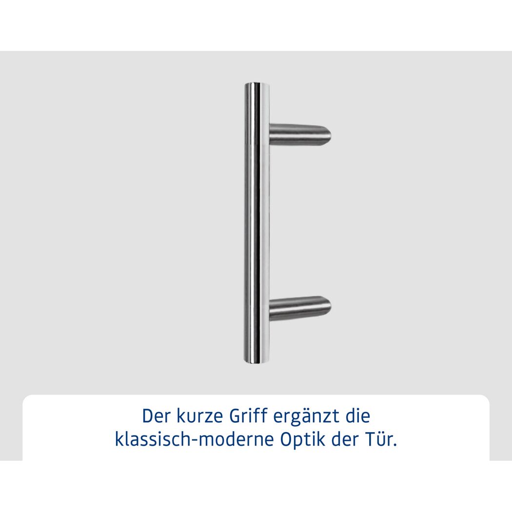 Alu-Stahlhaustür 'ISOPRO Secur IPS 020S' anthrazitgrau rechts 110 x 210 cm