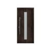 Alu-Stahlhaustür 'ISOPRO Secur IPS 020S' Night Oak links 110 x 210 cm