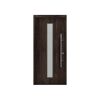 Alu-Stahlhaustür 'ISOPRO Secur IPS 410S' Night Oak rechts 110 x 210 cm