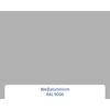 Alu-Stahlhaustür 'ISOPRO Secur IPS 410S' ral 9006 weißaluminium links 110 x 210 cm
