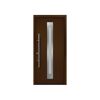 Alu-Stahlhaustür 'ISOPRO Secur IPS 770S' terrabraun links 110 x 210 cm