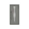 Alu-Stahlhaustür 'ISOPRO Secur IPS 770S' graualuminium links 110 x 210 cm
