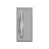 Alu-Stahlhaustür 'ISOPRO Secur IPS 780S' ral 9006 weißaluminium links 110 x 210 cm
