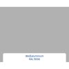Alu-Stahlhaustür 'ISOPRO Secur IPS 780S' ral 9006 weißaluminium links 110 x 210 cm