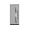 Alu-Stahlhaustür 'ISOPRO Secur IPS 780S' ral 9006 weißaluminium rechts 110 x 210 cm