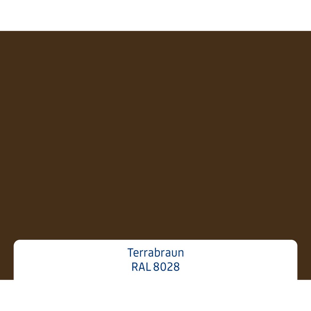 Alu-Stahlhaustür 'ISOPRO Secur IPS 770S' terrabraun rechts 110 x 210 cm