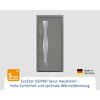 Alu-Stahlhaustür 'ISOPRO Secur IPS 770S' graualuminium links 110 x 210 cm