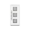 Alu-Stahlhaustür 'ISOPRO Secur IPS 770S' verkehrsweiß links 110 x 210 cm