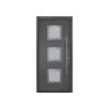 Alu-Stahlhaustür 'ISOPRO Secur IPS 780S' anthrazit metallic rechts 110 x 210 cm