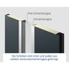 Alu-Stahlhaustür 'ISOPRO Secur IPS 780S' anthrazit metallic rechts 110 x 210 cm