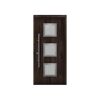 Alu-Stahlhaustür 'ISOPRO Secur IPS 810S' Night Oak links 110 x 210 cm
