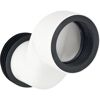 Anschlussstutzen-Set für Wand-WC weiß etagiert 7 cm