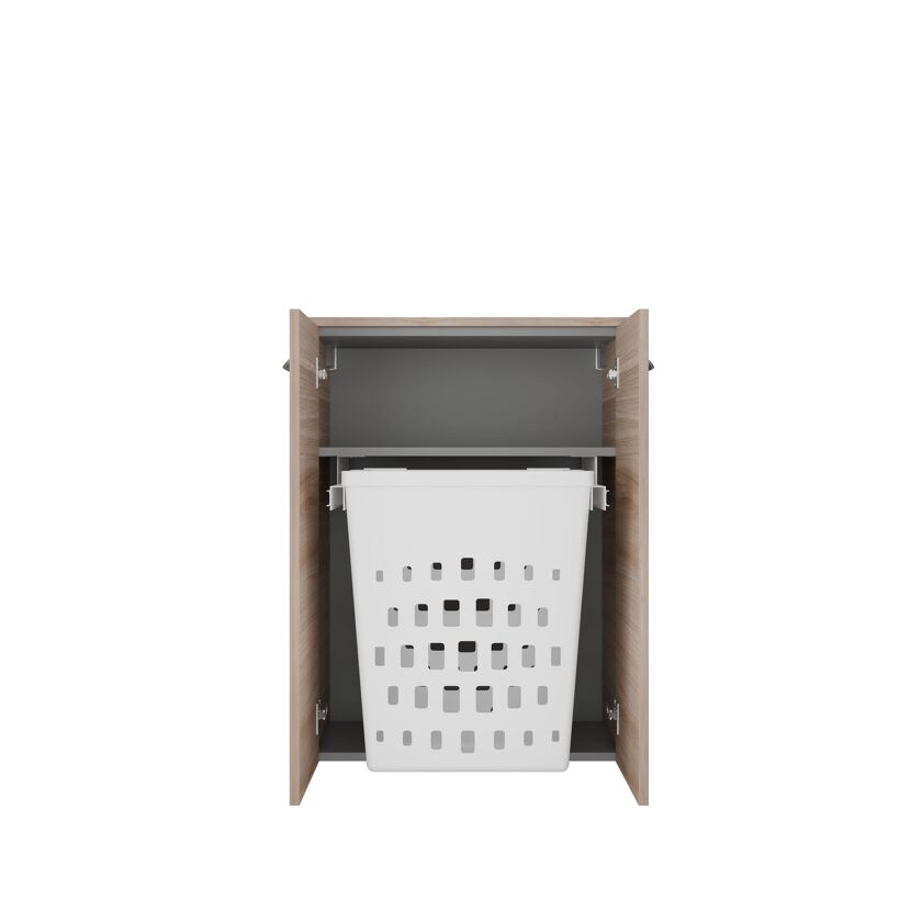 Midischrank 'Luxor' 60,2 x 82,6 x 32 cm Steinesche mit Wäschekorb