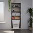 Hochschrank 'verona' 60 x 162 x 31,8 cm weiß mit Wäschekorb