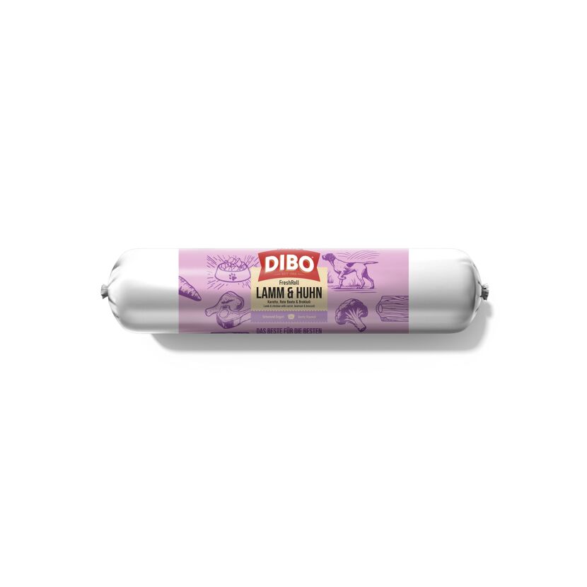 Hundenassfutter 'FreshRoll' Lamm & Huhn 800 g