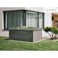 Hochbeet 'HochBeet' midi 2 x 1 m quarzgrau-metallic