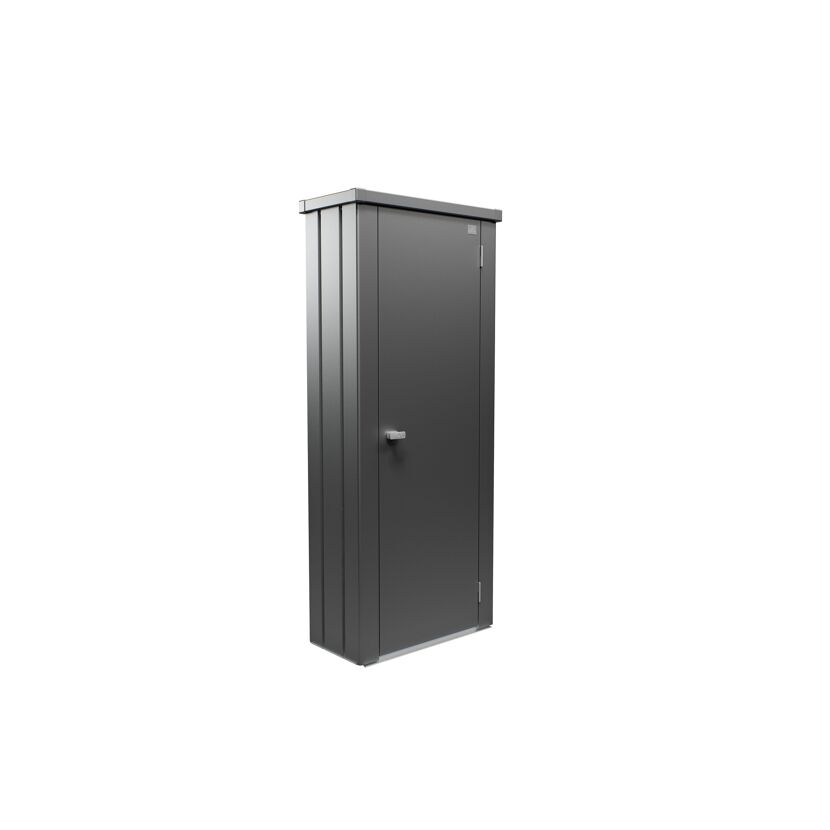 Terrassenschrank 'Julia' S high 77,7 x 180,9 x 40,9 cm dunkelgrau-metallic