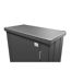 Terrassenschrank 'Julia' S high 77,7 x 180,9 x 40,9 cm dunkelgrau-metallic