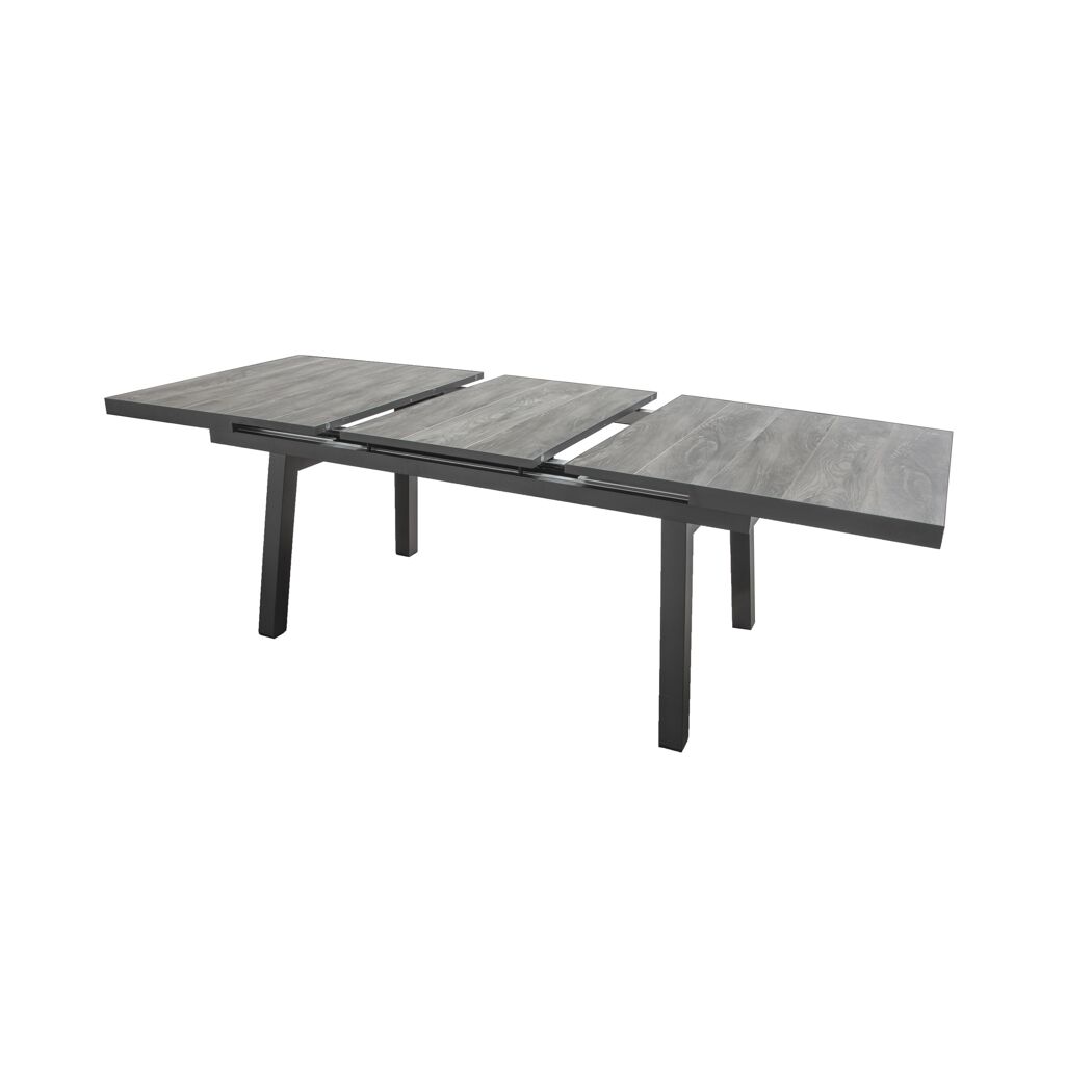 Gartentisch 'Sydney' ausziehbar Aluminium/Keramik 100 x 76 x 162/212 cm