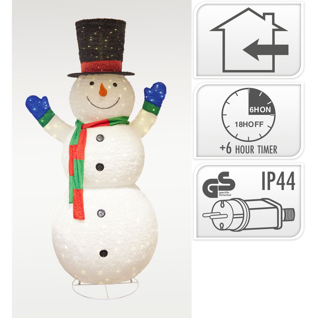 LED-Dekofigur Schneemann 240 cm