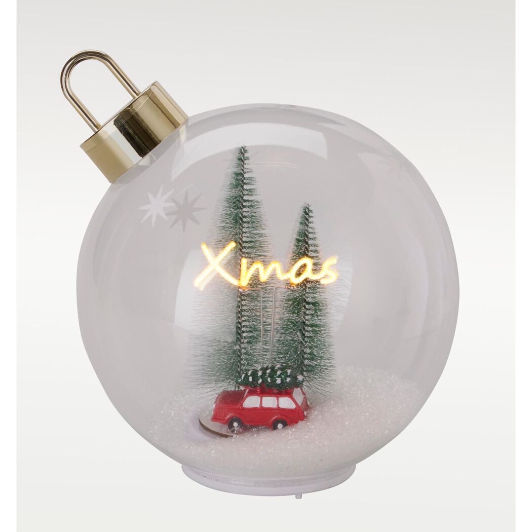 LED-Christbaumkugel Ø 20 cm 3 Designs sortiert